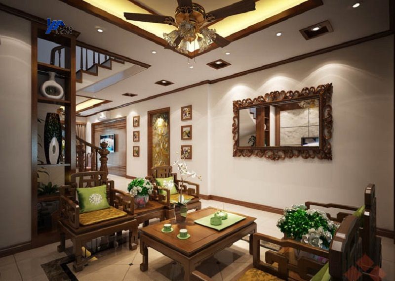 Thiết kế nội thất nhà phố theo phong cách Á Đông truyền thống