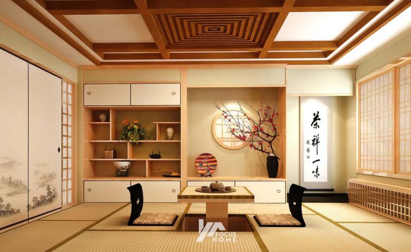 Chiếu Tatami trong thiết kế nội thất