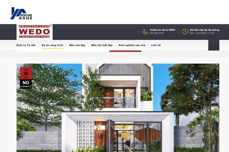 Công ty thiết kế nội thất chung cư uy tín Wedo