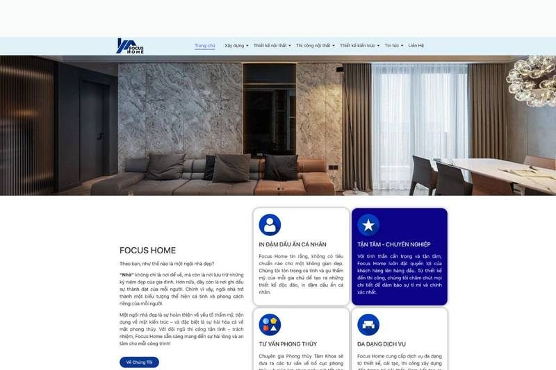 Công ty thiết kế nội thất chung cư uy tín Focus Home