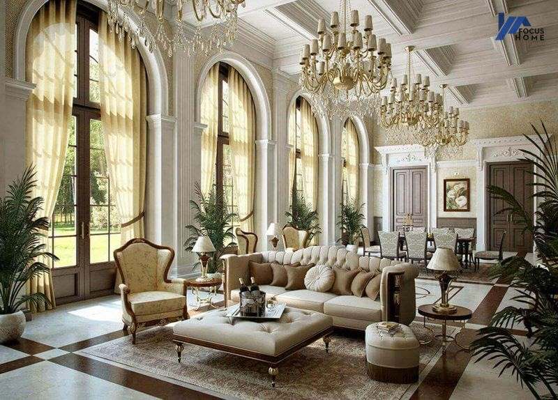Thiết kế nội thất biệt thự Pháp theo phong cách cổ điển