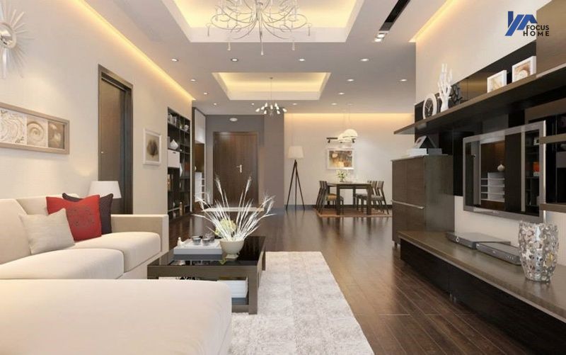 Thiết kế nội thất căn hộ chung cư 105m2 theo phong cách tối giản
