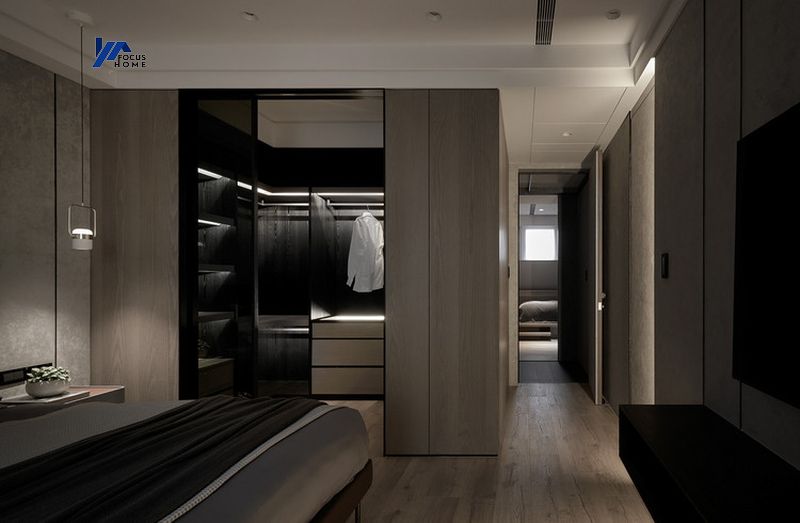 Thiết kế nội thất chung cư 120m2 với phòng ngủ đầy đủ tiện nghi