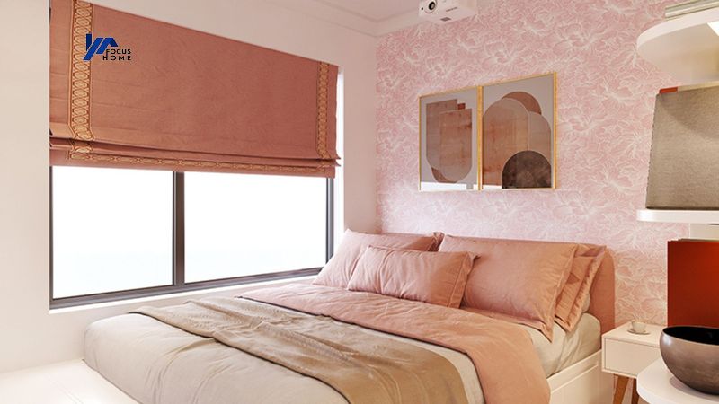 Thiết kế nội thất chung cư 55m2 phòng ngủ master phong cách tân cổ điển