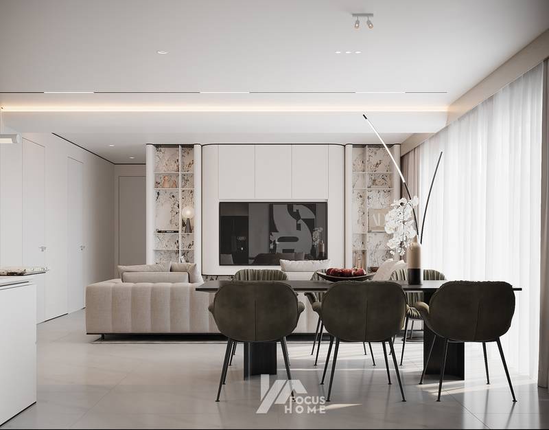 Thiết kế nội thất chung cư 45m2 theo style tối giản