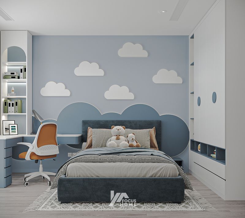 Mẫu thiết kế nội thất Biên Hòa - Phòng ngủ cho con 