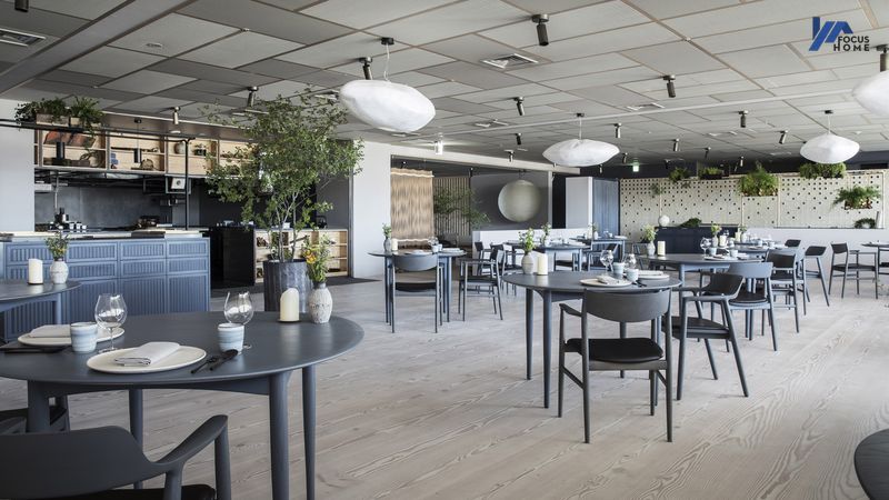 Thiết kế nhà hàng hiện đại - Giá thiết kế nội thất nhà hàng tại Focushome