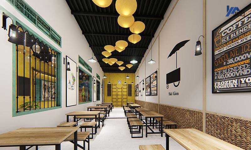 Chọn mẫu thiết kế nội thất cửa hàng ăn nhanh Kebab