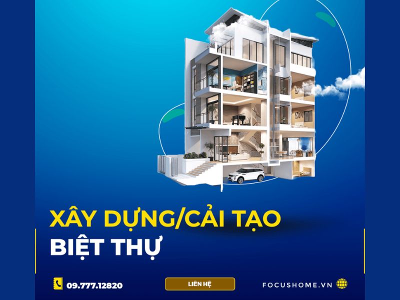 Focushome - đơn vị nhận thiết kế biệt thự nhà vườn được nhiều khách hàng tin tưởng lựa chọn